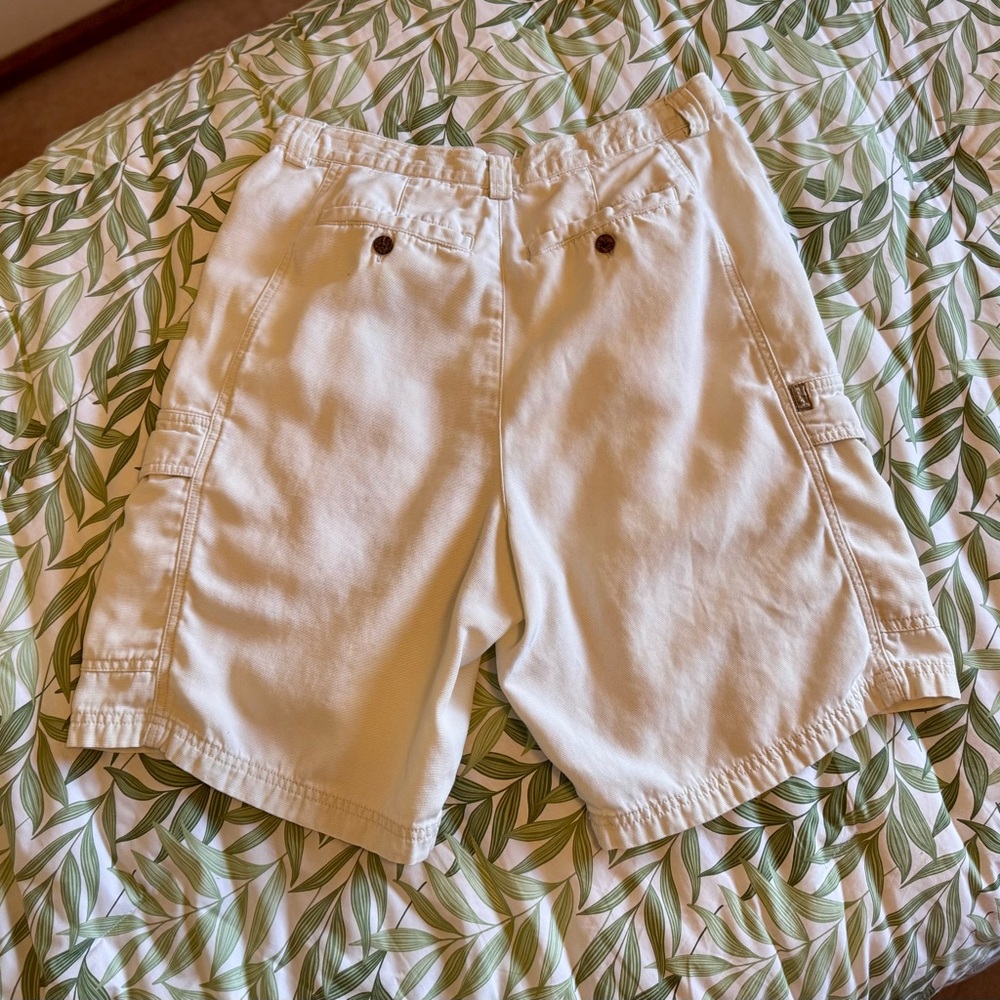 Tommy Bahama Men’s Cargo Shorts Size 34 Tencel-Cotton-Lyocell White - Picture 2 of 11